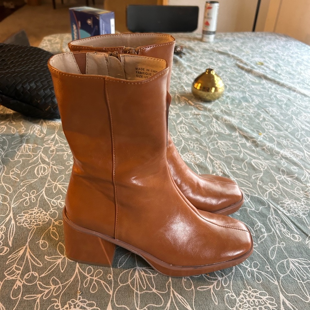 Urban Outfitters Tan Heeled Boots